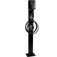 Easee Wallbox Doppel Standfuß für Wallbox – Metall Montagepfosten, wetterfest und pulverbeschichtet, 149 cm Höhe, schwarz