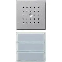 Gira 126165, Kabelgebunden, 2 Modul(e), IP44, Aluminium, Wand