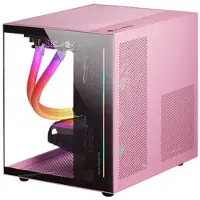 Mars Gaming MC-VIEWP, Mini Tower, PC, Pink, micro ATX, Mini-ITX, Metall, Gehärtetes Glas, Gaming