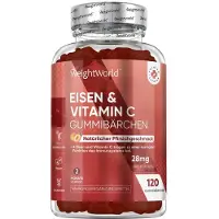 WeightWorld Eisen & Vitamin C 28 mg 120 Gummibärchen