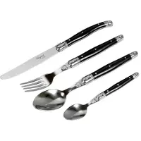 Laguiole by Hâws Besteckset 24-teilig Schwarz Abs