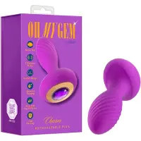 Blush Oh My Gem – Vibrierender Analplug mit Kristall (lila)