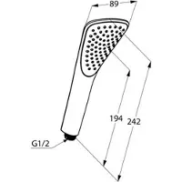 Kludi FIZZ Handbrause 1S mattschwarz