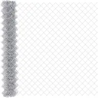 vidaXL Kettenzaun 10 x 1,5 m Verzinkter Stahl Silber