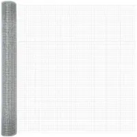 vidaXL Geschweißter Drahtzaun 5000 x 140 cm Silber