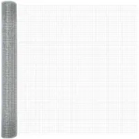 vidaXL Geschweißter Drahtzaun 5000 x 140 cm Silber
