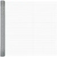 vidaXL Geschweißter Drahtzaun 2500 x 150 cm Silber