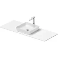 Duravit Konsolenwaschtisch Sivida 128x50cm, weiß seidenmatt