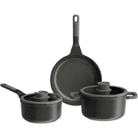 Berghoff Topf-Set Leo Line Stone + Antihaft (5-teilig)