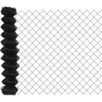 vidaXL Kettenzaun 25 x 1,2 m Stahl Grau