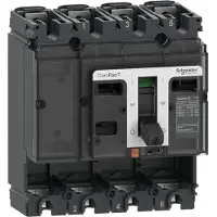 Schneider Electric C10S4D Kompaktleistungsschalter Grundschalter ComPacT NSX100S DC 100 A 4P 100kA/750 VDC, ohne Auslösegerät