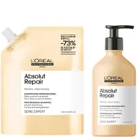 L'Oréal L’Oréal Paris Serie Expert Absolut Repair, Frauen, Professionell, Shampoo, beschädigtes Haar, Stumpfes Haar, Alle Farben, 500 ml