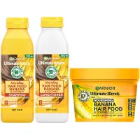 Garnier Ultimate Blends Nourishing Hair Food Banana Routine