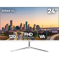 Nilox NXM24FHD1201W, 60,5 cm (23.8"), 1920 x 1080 Pixel, Full HD, LED, 4 ms, Weiß