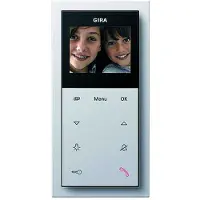 Gira Wohnungsstation Video AP 1239112 Plus Flächenschalter Reinweiß