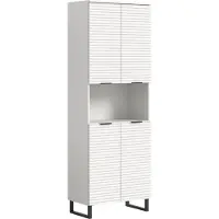 Xonox Badezimmerschrank Hochschrank Riff | weiß