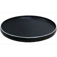 Barlife Tallerken 25 Cm. Schwarz/weiss
