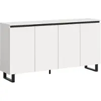 Xonox Sideboard Kommode Tomasa 1 | weiß / schwarz