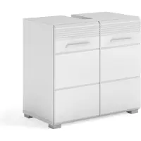 GuenstigEinrichten Xonox.home Waschtischunterschrank Linus BxHxT 60 x 56 x 34 cm Frontfarbe weiß X18A9705