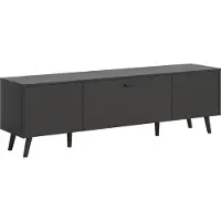 Ebuy24 .home Lowboard TV-Schrank Fernsehschrank Linea grau Melamin 185x55x40cm