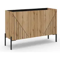 Ebuy24 xonox.home - Sideboard Neo 122x81x40 cm in Evoke Eiche und schwarz - Beischrank