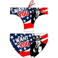 Turbo I Usa Want You Waterpolo Badeslip