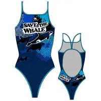 Turbo Save The Whale Badeanzug Mit Dünnen Trägern