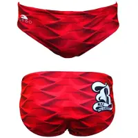 Turbo Red Waves Badeslip