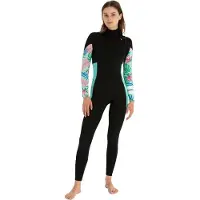 Hurley Plus Printed 3/2 Mm Neoprenanzug Mit Langem Arm Und Reißverschluss Am Brustkorb Für Damen