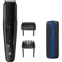 Philips BEARDTRIMMER Series 5000 BT5515/70 Bartschneider, Waschbar, Akku, Selbstschärfende Rollen, Schwarz