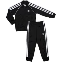Adidas Trainingsanzug - Schwarz m. Weiß - - 4 Jahre (104) - Trainingsanzüge