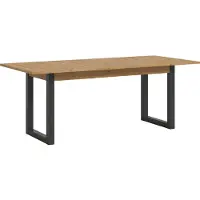 Ebuy24 Esstisch Seattle | ausziehbar | Artisan Eiche / grau | 150(190)x80