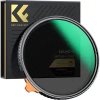 K&F Concept 77MM Variable True Color ND2ND32, W/O Black Cross,HD,Waterproof, Anti Scratch, Green Coated