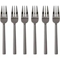 Sambonet Kuchengabeln Neutra Gift Pack Mirror PVD 2Black (6er-Set)