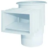Productos Qp Skimmer Ø 5m3/h Standardanschluss Mit Quadratischer Abdeckung 200mm
