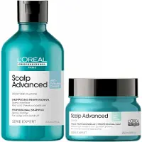 L'Oréal Professionnel Serié Expert Scalp Advanced Anti-Dandruff Shampoo and Mask Routine for Oily Dandruff Hair