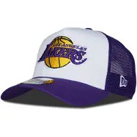 New Era Nba Los Angeles Lakers Side Patch 9forty Aframe Trucker-kappe