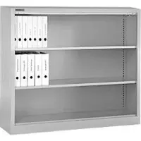 Schäfer Shop Regalschrank MS, 3 OH, B 1200 x T 400 x H 1215 mm, Stahlblech, Verkehrsweiß