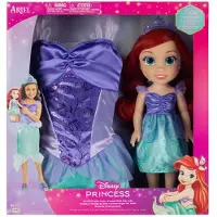 JAKKS Pacific Disney Arielle Die Meerjungfrau Puppe + Kostüm 38 Cm Rosa Rosa One Size