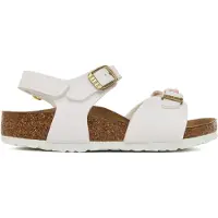 Birkenstock Sandale Kids Rio Plain Flowers AS Birko-Flor White Narrow-Schuhgröße 34