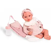 MuÑecas Antonio Juan Neugeborenen-babypuppe Erika Mit Wickeltisch Rosa Rosa One Size