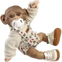 MuÑecas Guca Affenbaby Wiedergeborener Stoffkörper 32 Cm Golden Kinder Golden One Size