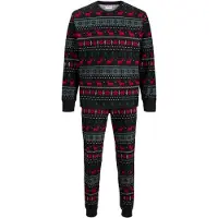 Jack & Jones Pyjama Tristan 12285375 Schwarz Loose Fit