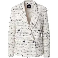 BOSS Regular-Fit Tweed-Blazer aus gestreiftem Baumwoll-Mix Grösse 38