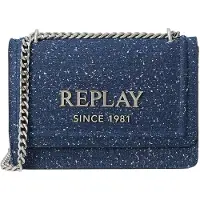 Replay Umhängetasche Crossbody Bag Blu Denim blau