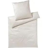 Elegante Uni Jersey Bettwäsche Solid offwhite 135x200 cm + 80x80 cm