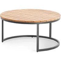 Niehoff Serra Loungetisch Aluminium/Teak