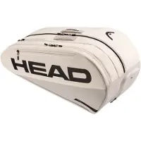Head Tennis-Racketbag Tour Racquet Bag L (Schlägertasche, 2 Hauptfächer) 2026 weiss/grau 9er