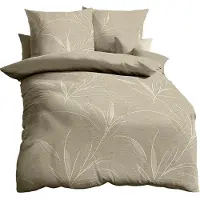 Kaeppel Organic 0576 - SATIN 663 KHAKI - D1 135x200+80x80 - VKKE