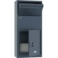 Profirst Paketbriefkasten/Paketbox DropGuard Zylinderschloss Anthrazit